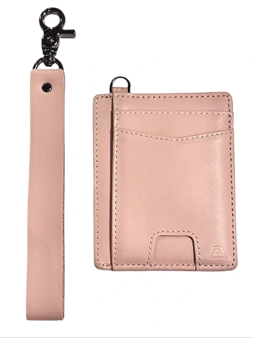 Andar The Denner Wristlet Leather Wallet Blush ID Card Pull RFID Unused Darylann